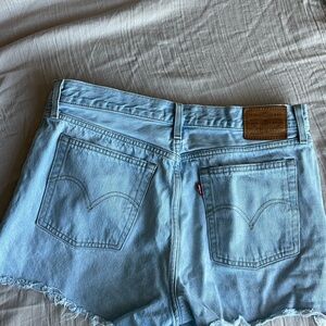 Levi's Women's Sky Blue Jean Shorts